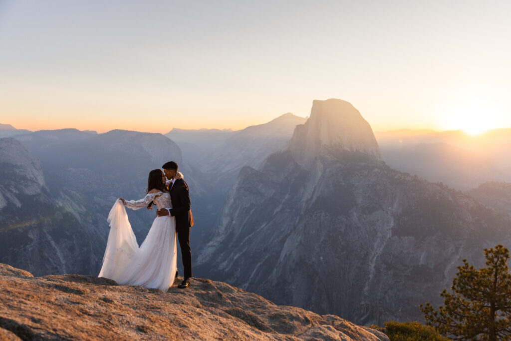 sunrise elopement in Yosemite National Park