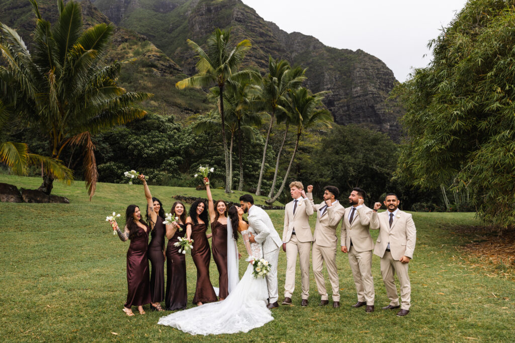 wedding at Kualoa Ranch