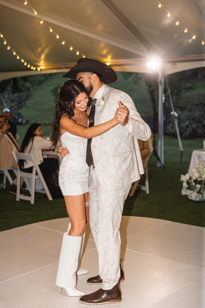 First dance at Kualoa Ranch wedding